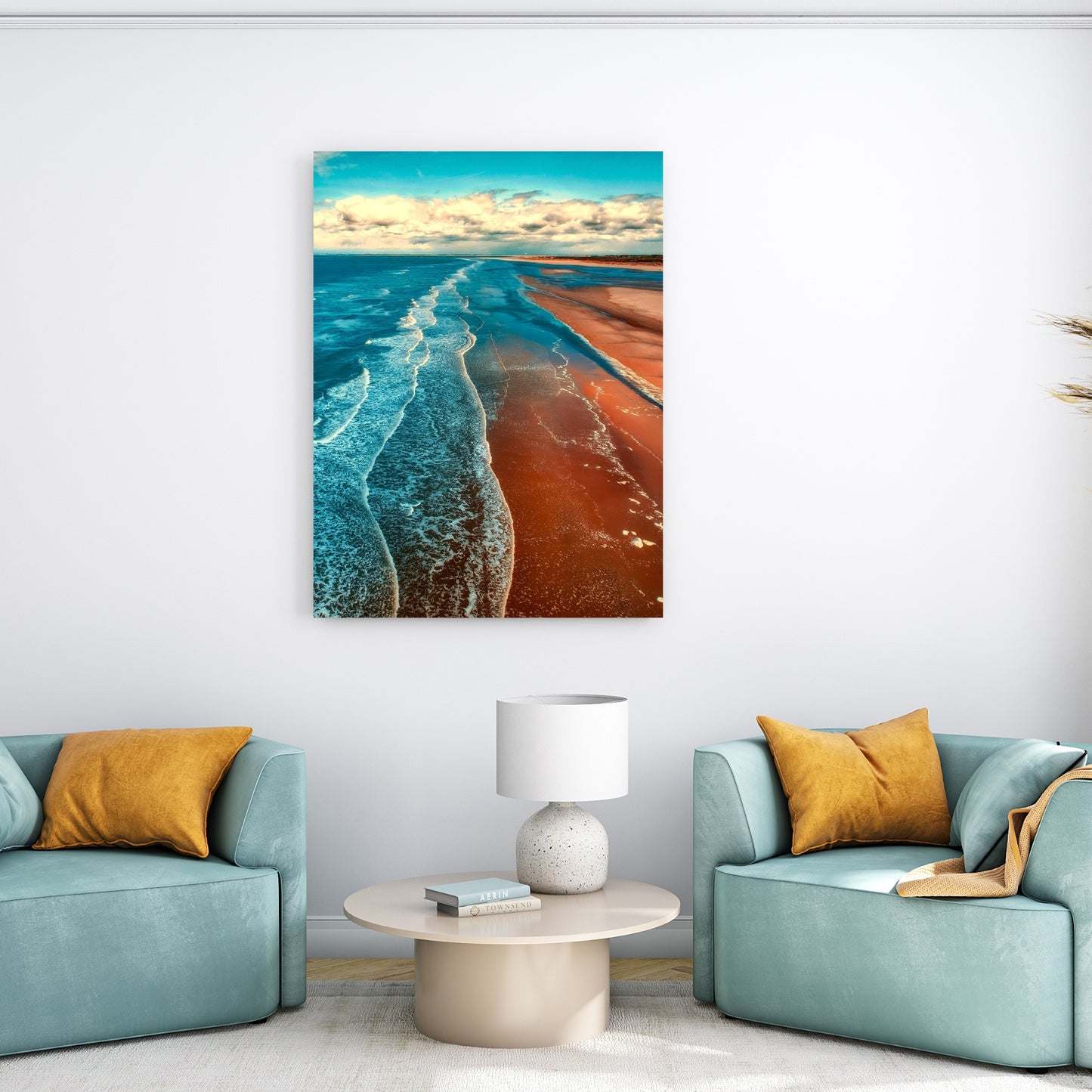 Add a serene touch to your space with the Tranquil Sea Canvas Wall Art, showcasing vibrant coastal colors and detail.