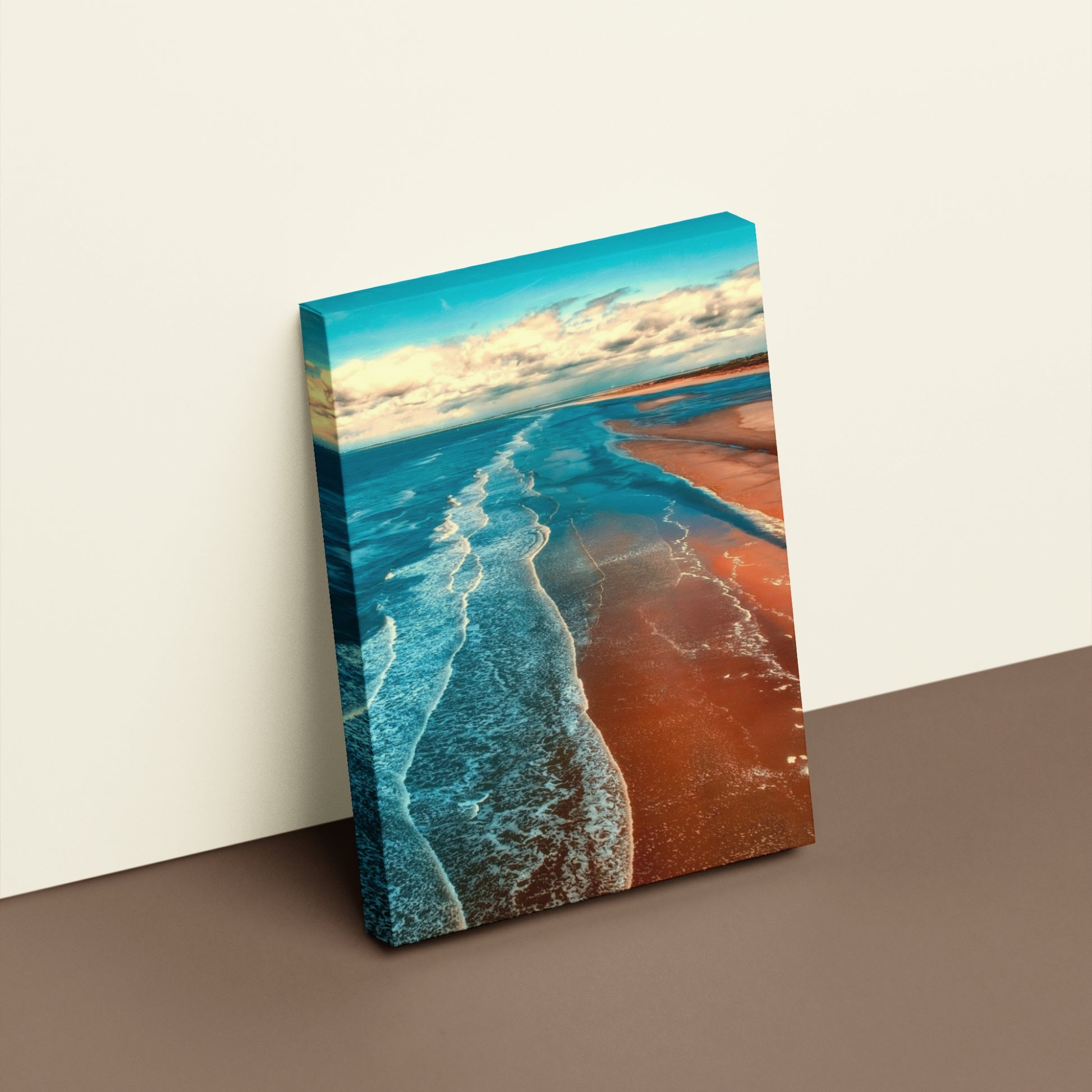 Stylish Tranquil Sea Canvas Wall Art features serene waves, perfect for enhancing any home or office decor.