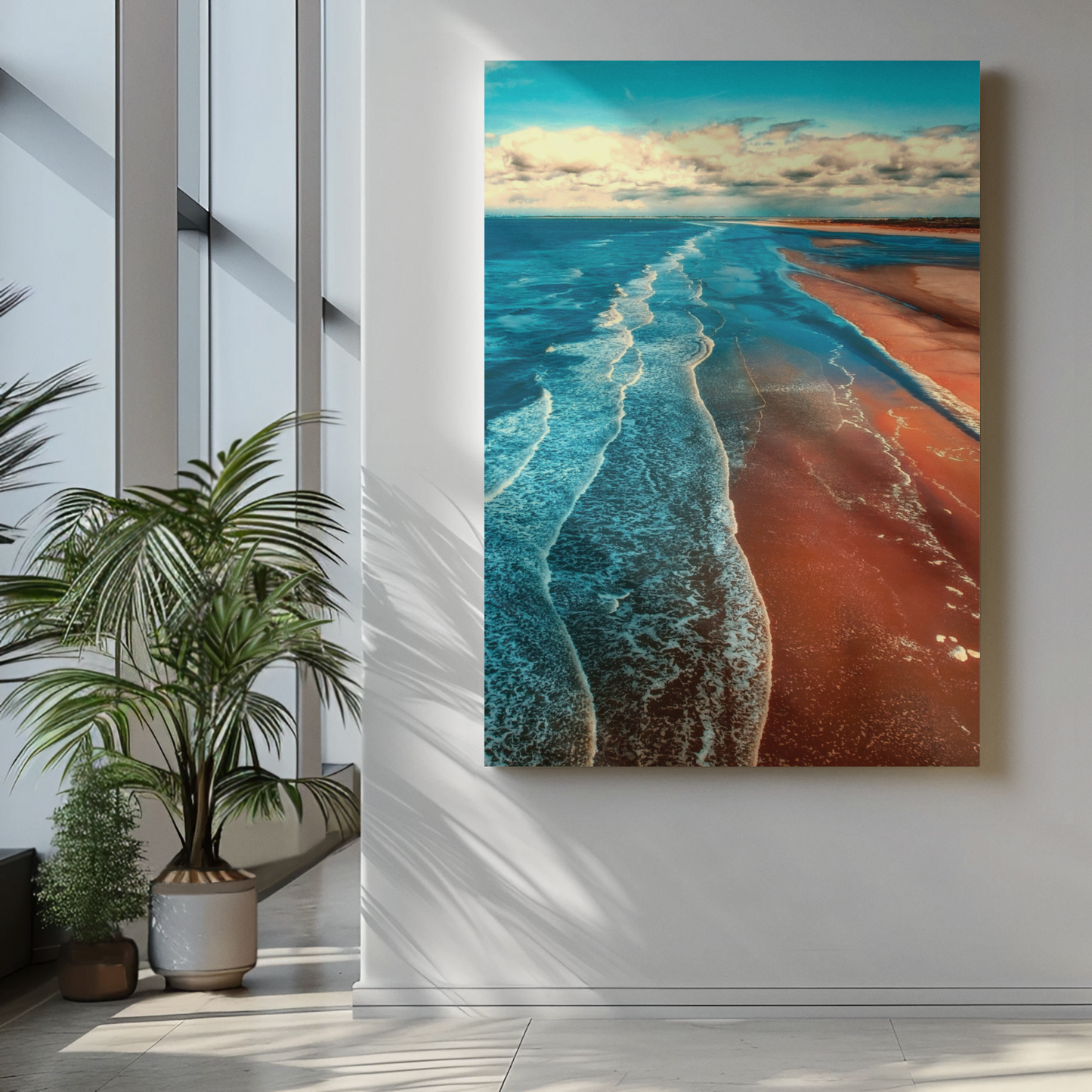 Transform your space with Tranquil Sea Canvas Wall Art, showcasing vibrant colors and stunning ocean views.